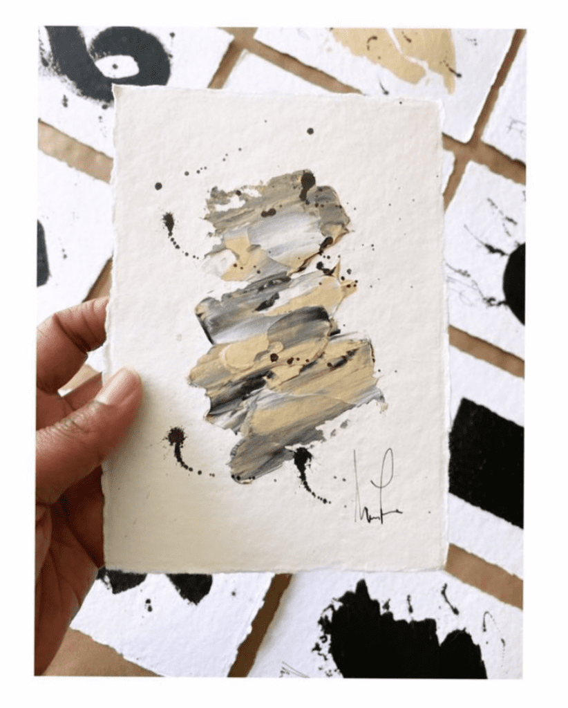 Two hand​-​painted ​postcards
