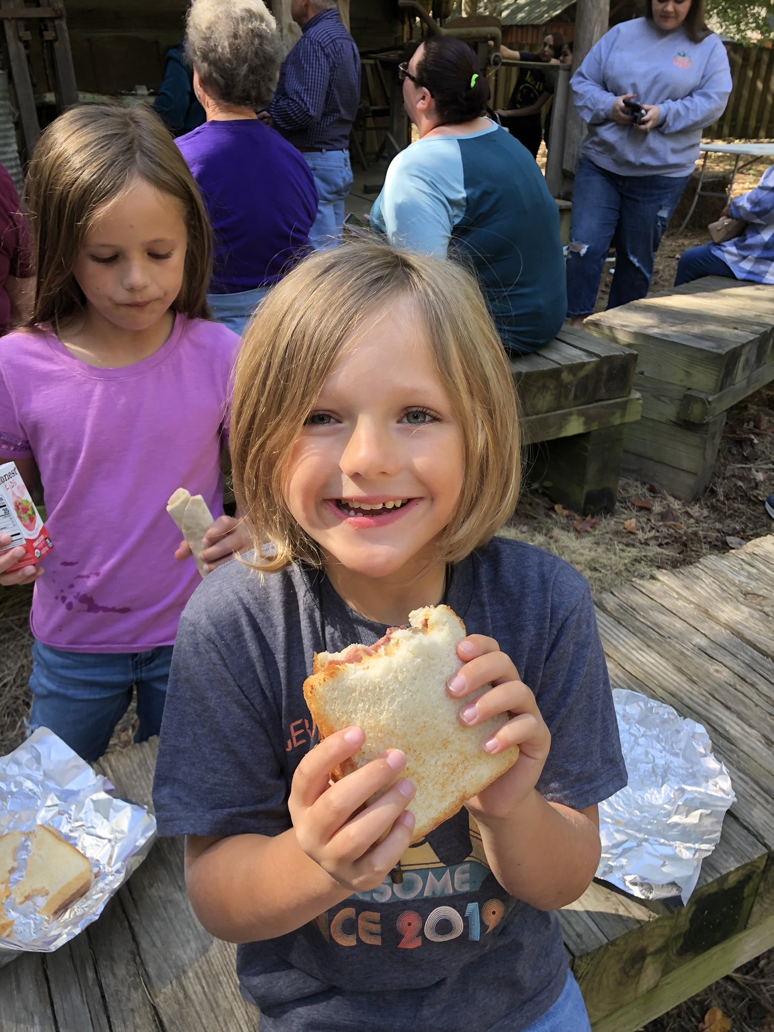 kids having fun at the Parker Homestead Festival 