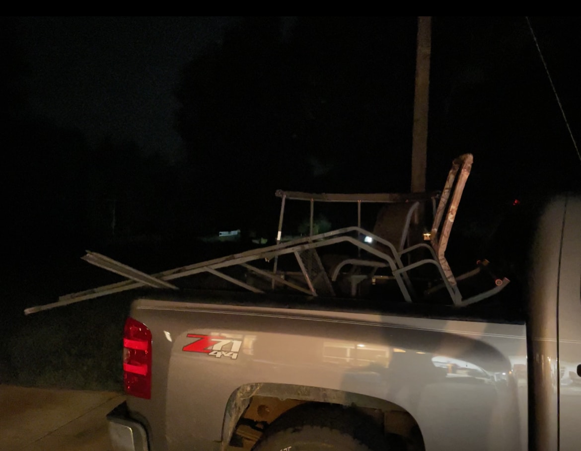 and fit the deer stand in the car