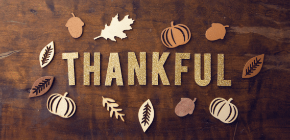 thankful thanksgiving sign