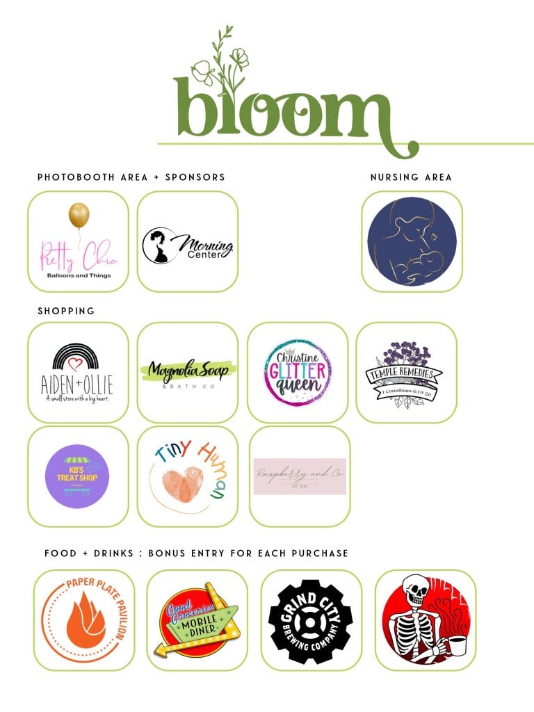 Bloom food and drink vendors 