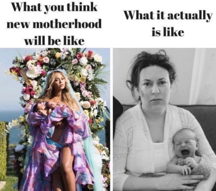 march of dimes meme on PPD in motherhood