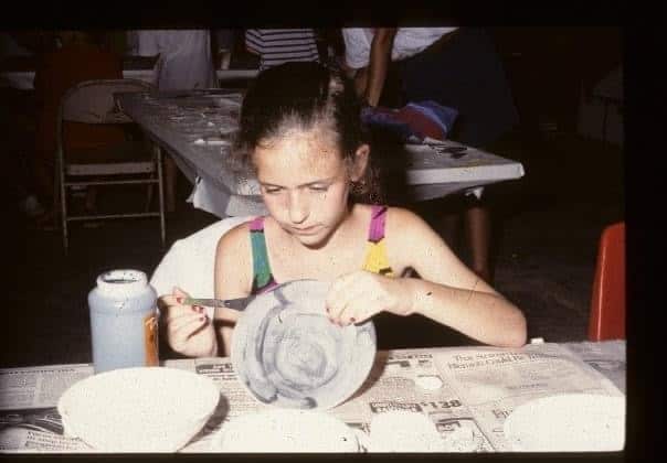pottery at sleepaway camp in 1991