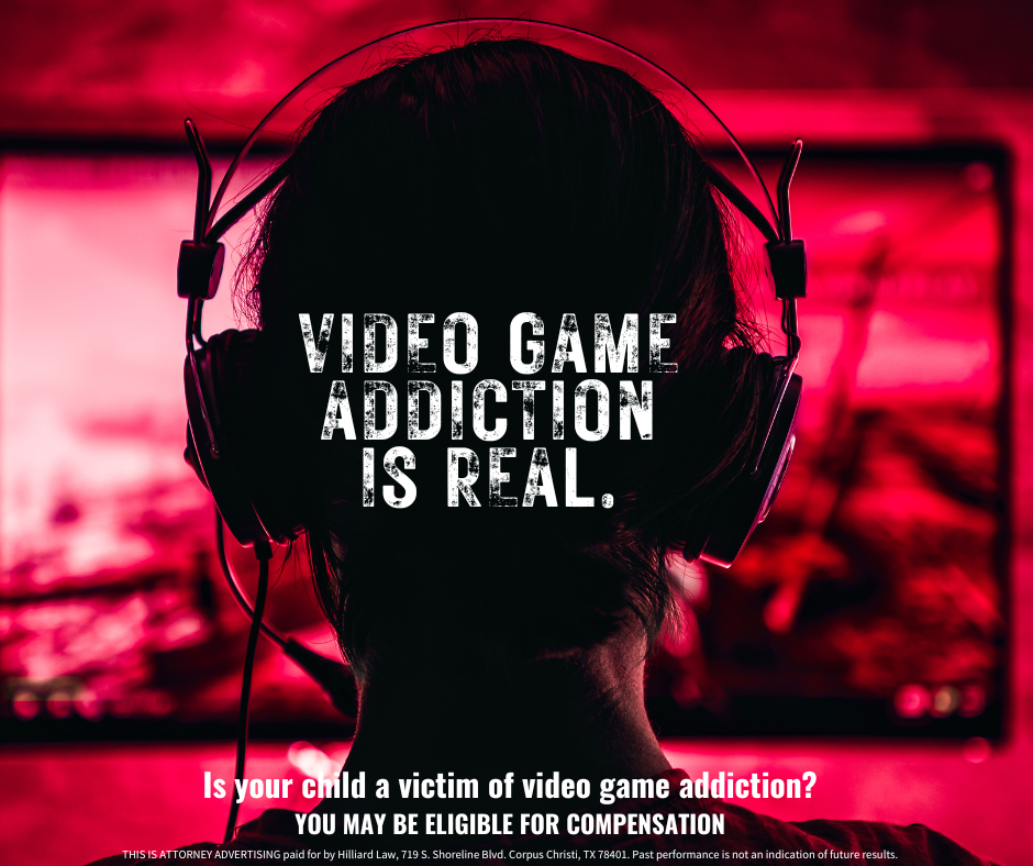 video game addiction graphic
