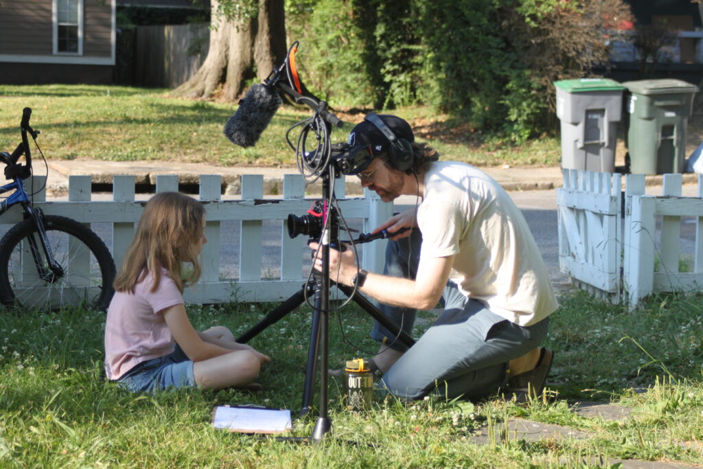 filming a short movie