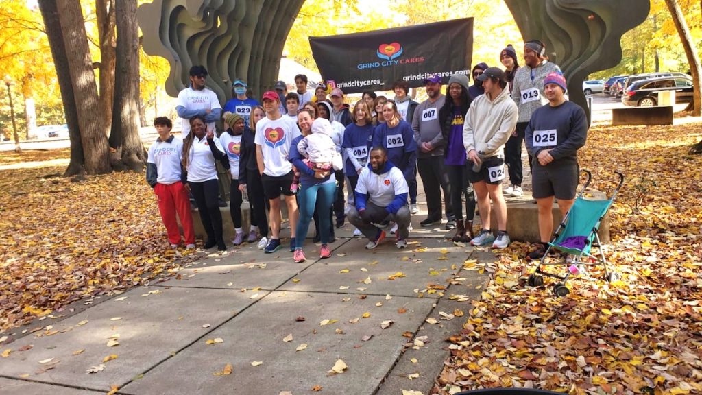 Grind City Cares at a race