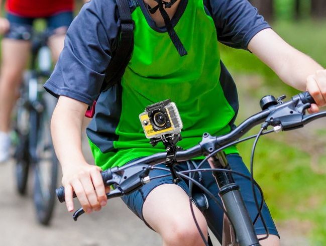 teen on bike