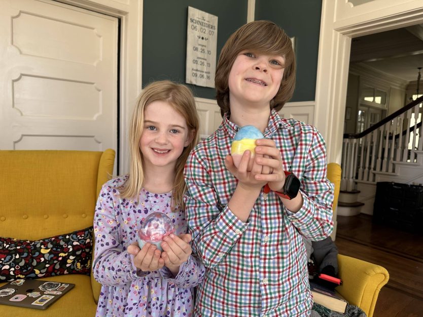 their finished eggs