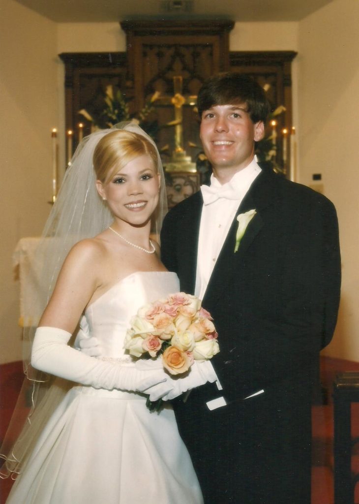 2002 - wedding picture at church
