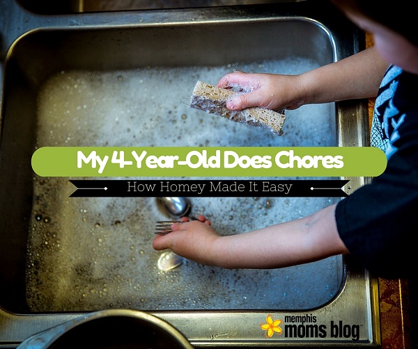 My 4-Year-Old Does Chores