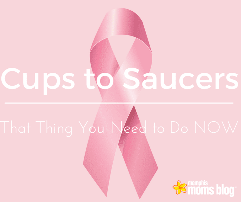 Cups to Saucers: That Thing You Need To Do NOW.