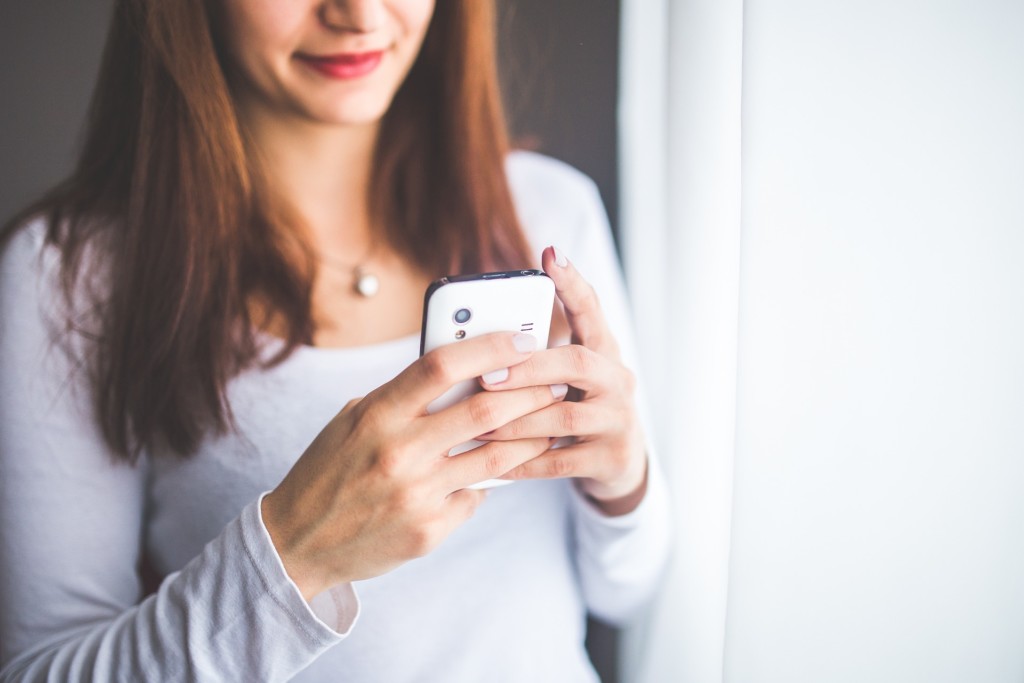 on a cell phone