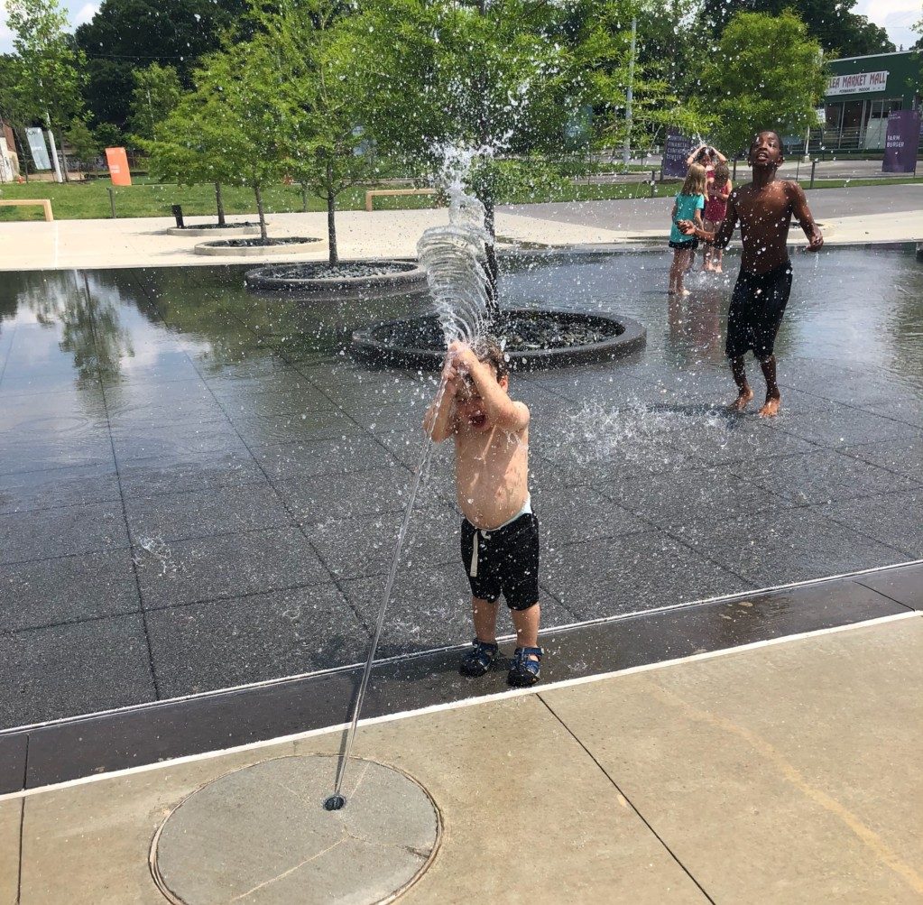 splashing at Crosstown