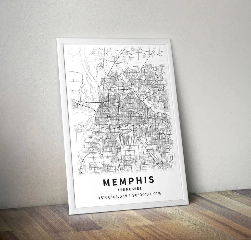 Memphis map for Father's Day