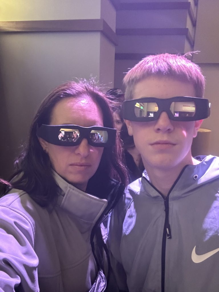 teen boy with mom