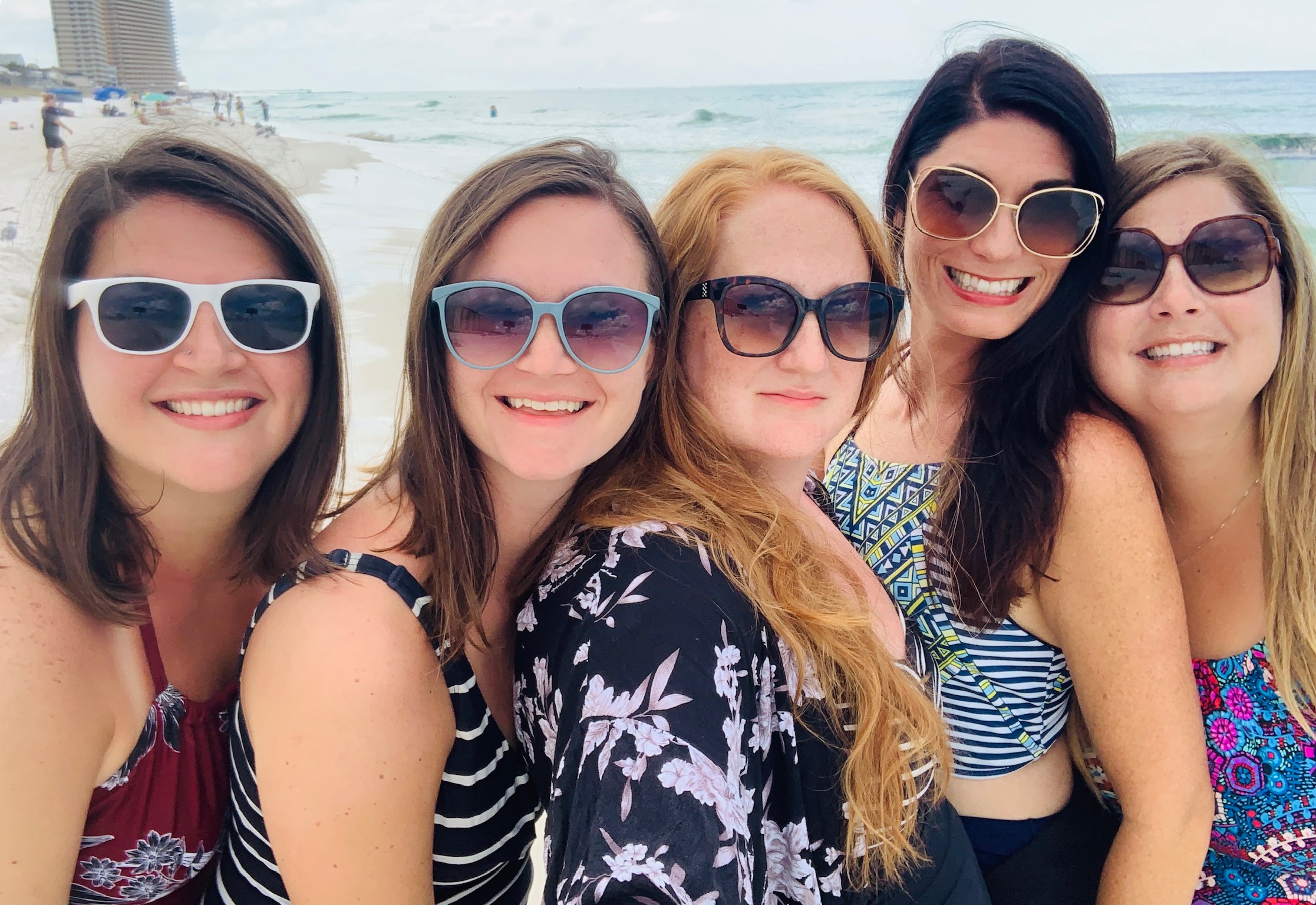 friends at the beach