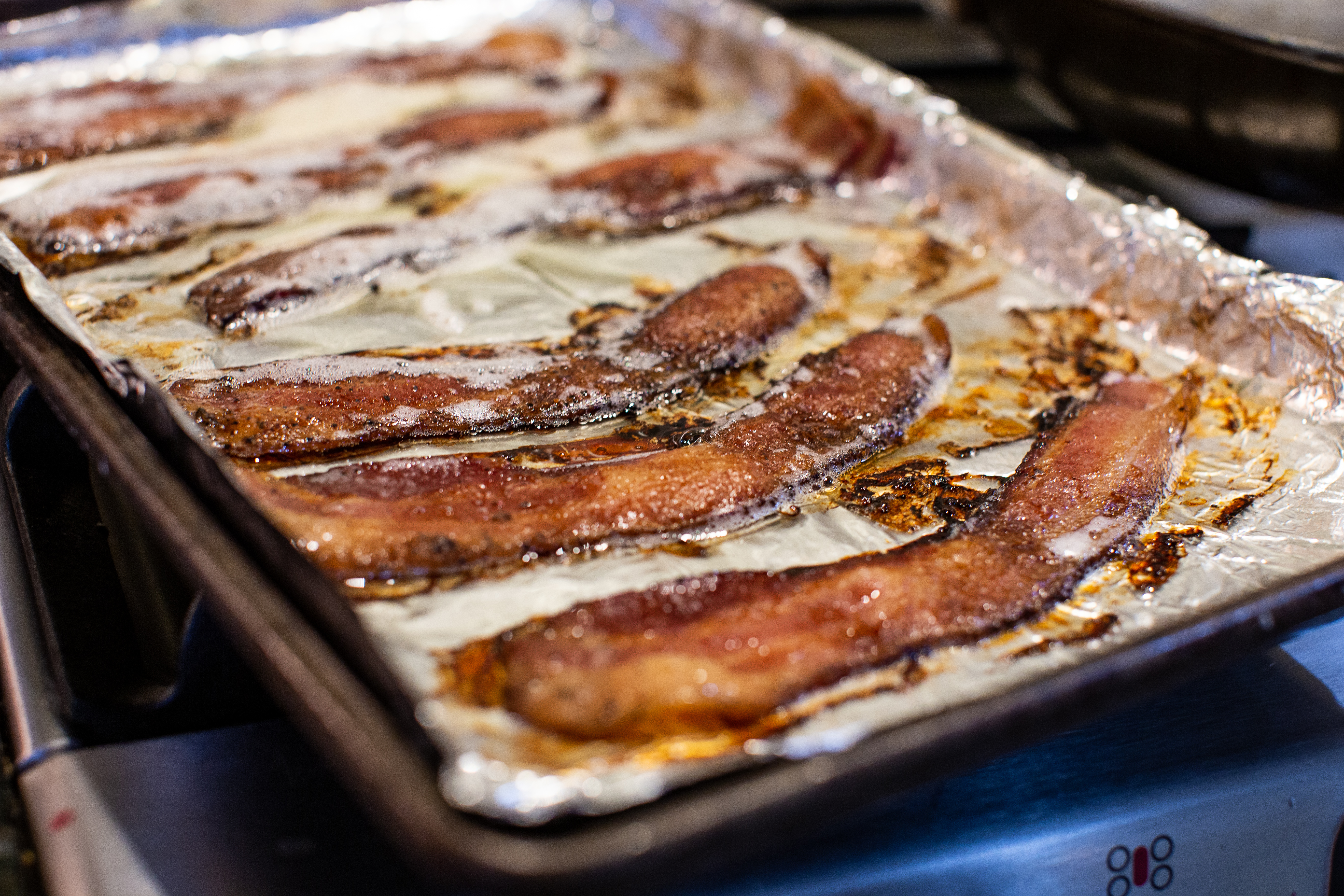bacon fresh out of the oven