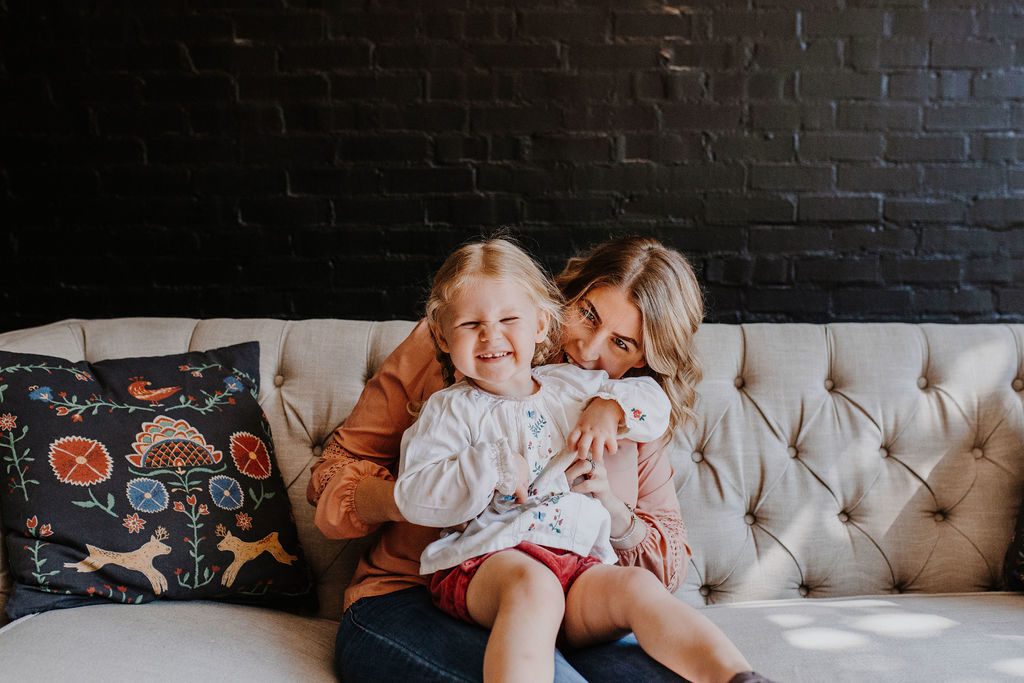 Lucy and Gwen mom of the month