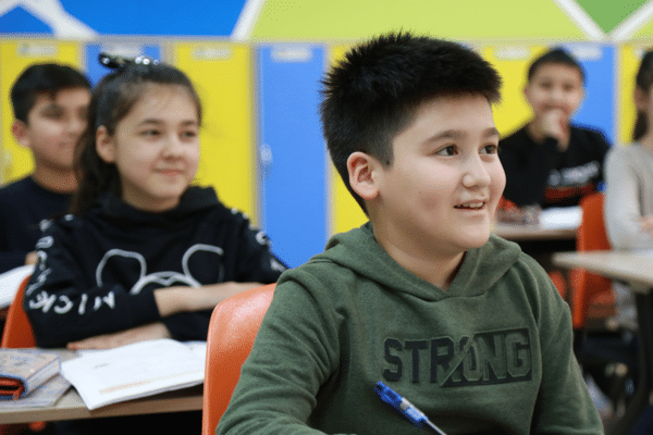 boy with ADHD in a classroom