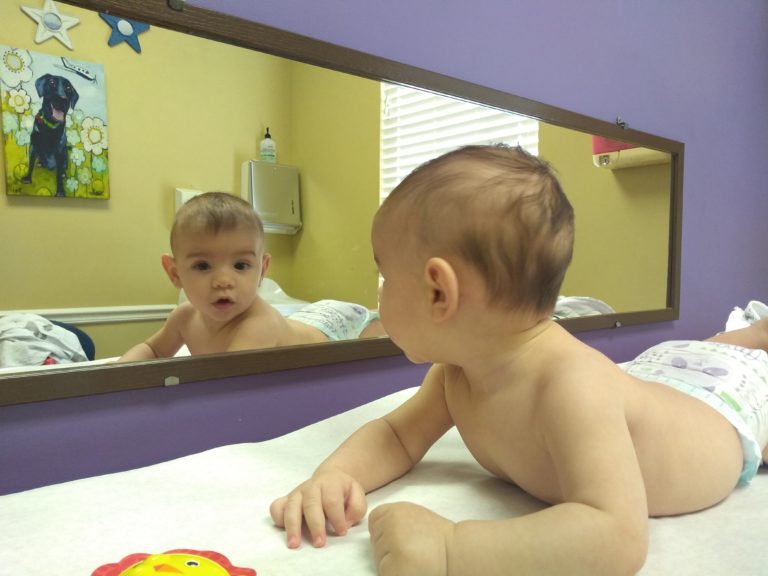 baby in pediatrician office