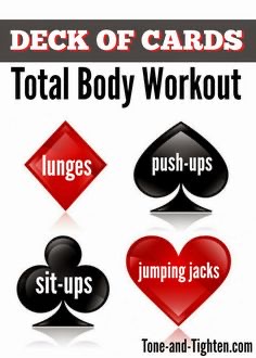 workouts with your kids deck of cards idea