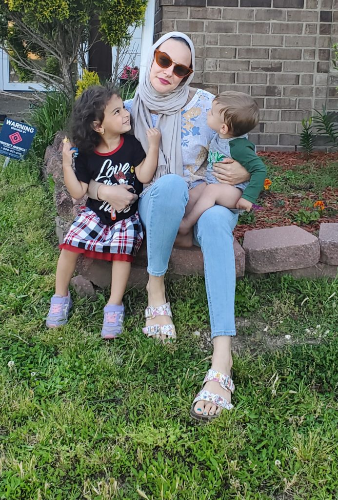 me, the threenager, and the baby