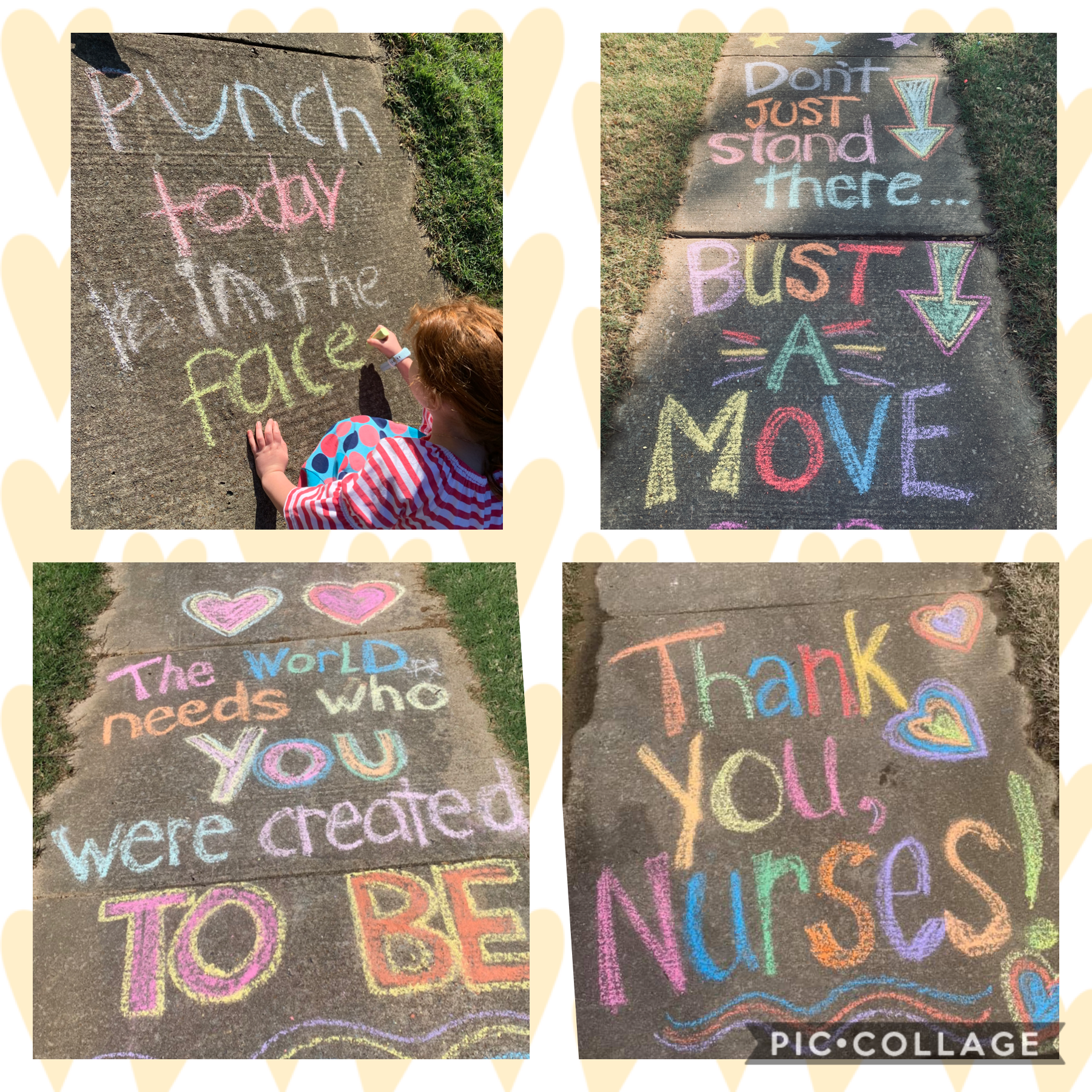 sidewalk chalk creations