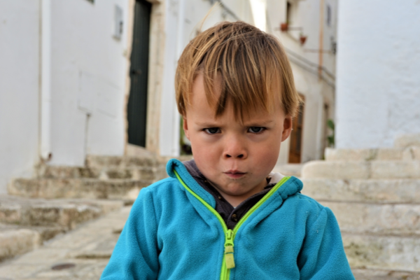 child pouting