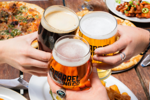 dry January beer toast
