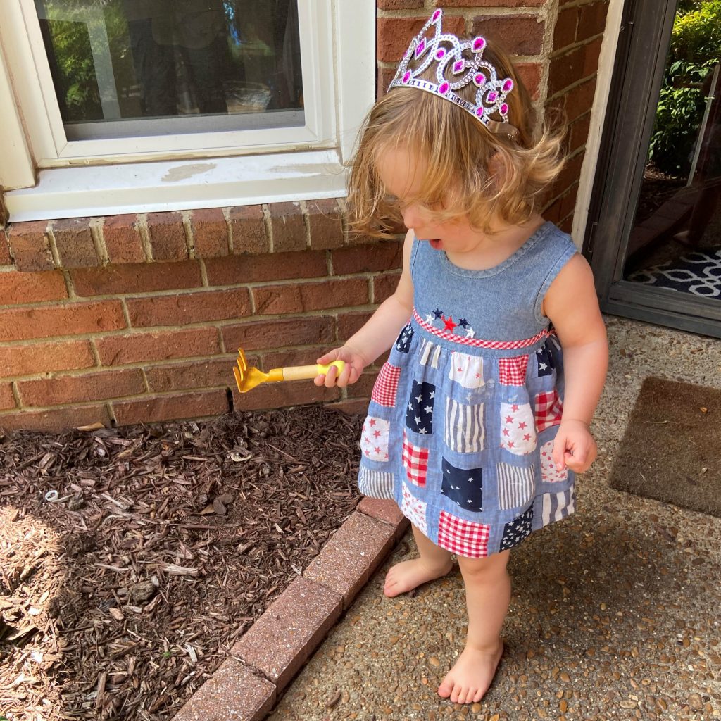 toddler rage gardening 