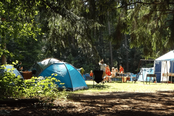 camping at overnight camp