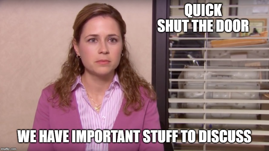 door shut The Office meme