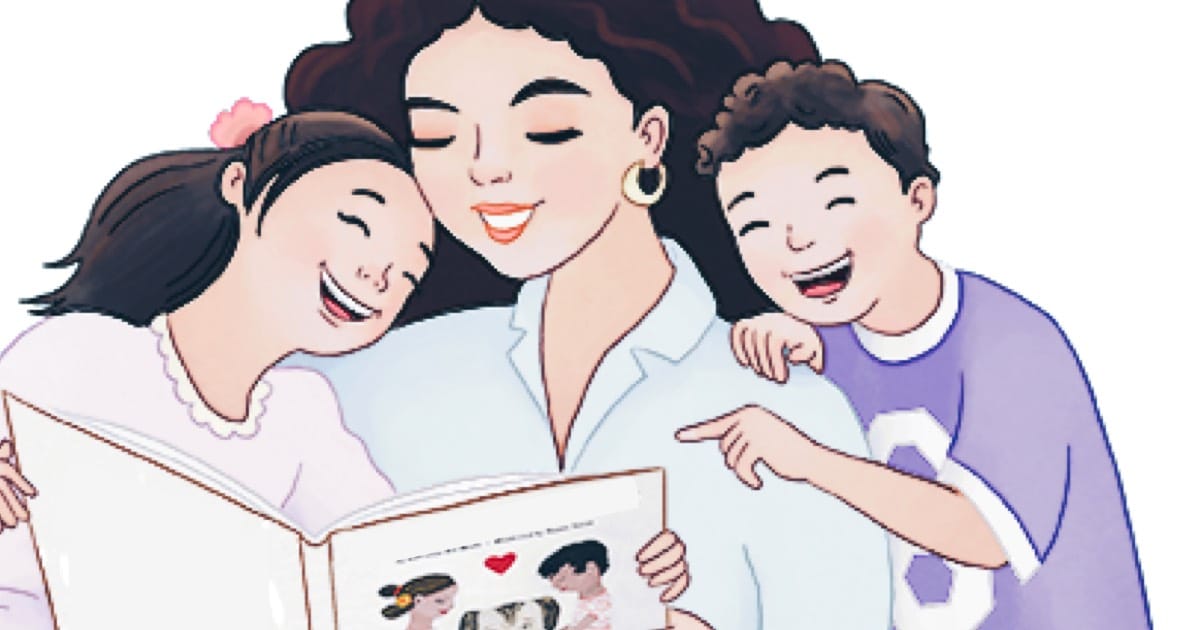 reading with big kids