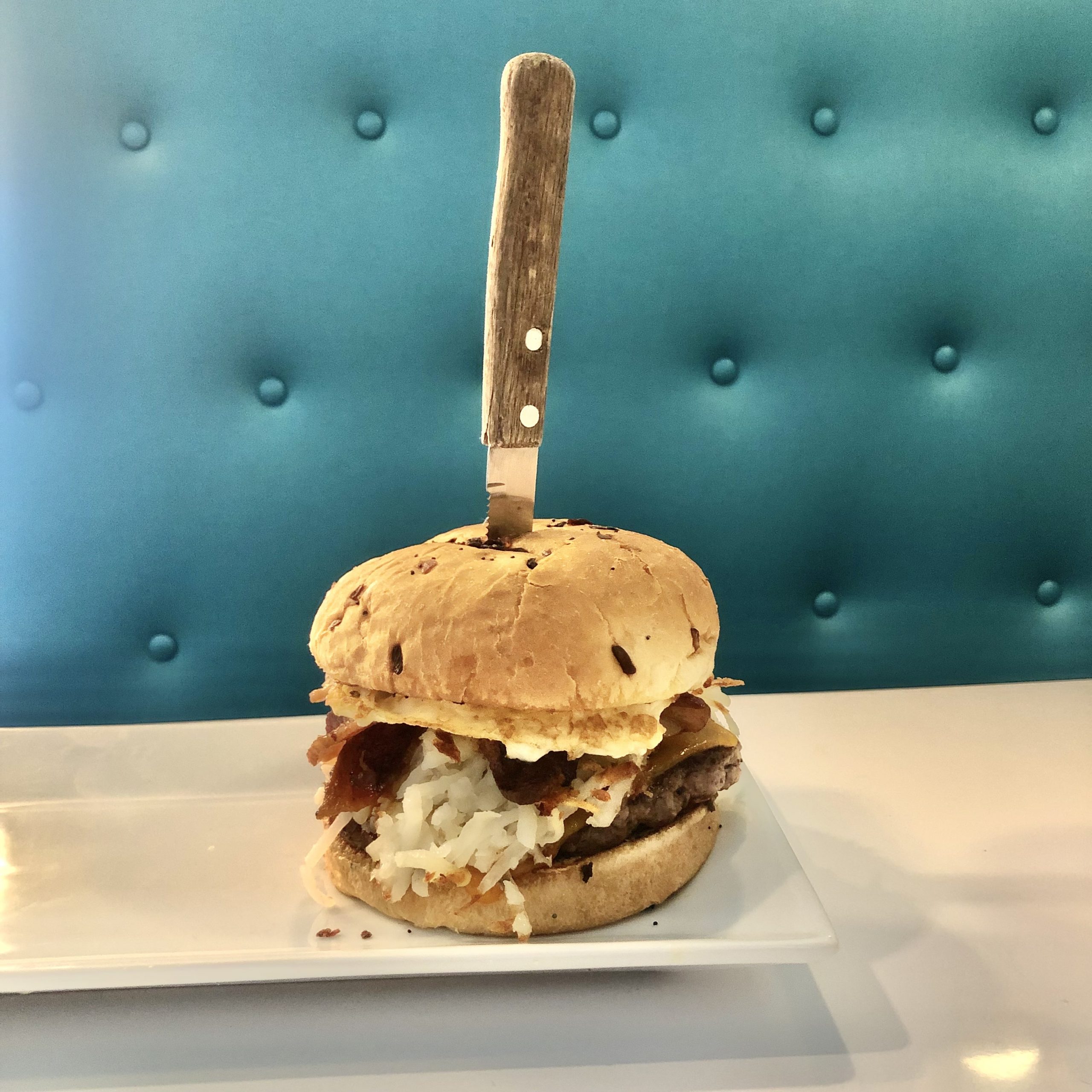 Stak's breakfast burger 