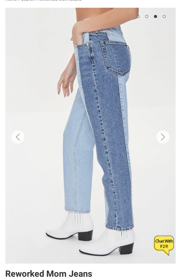 two toned jeans