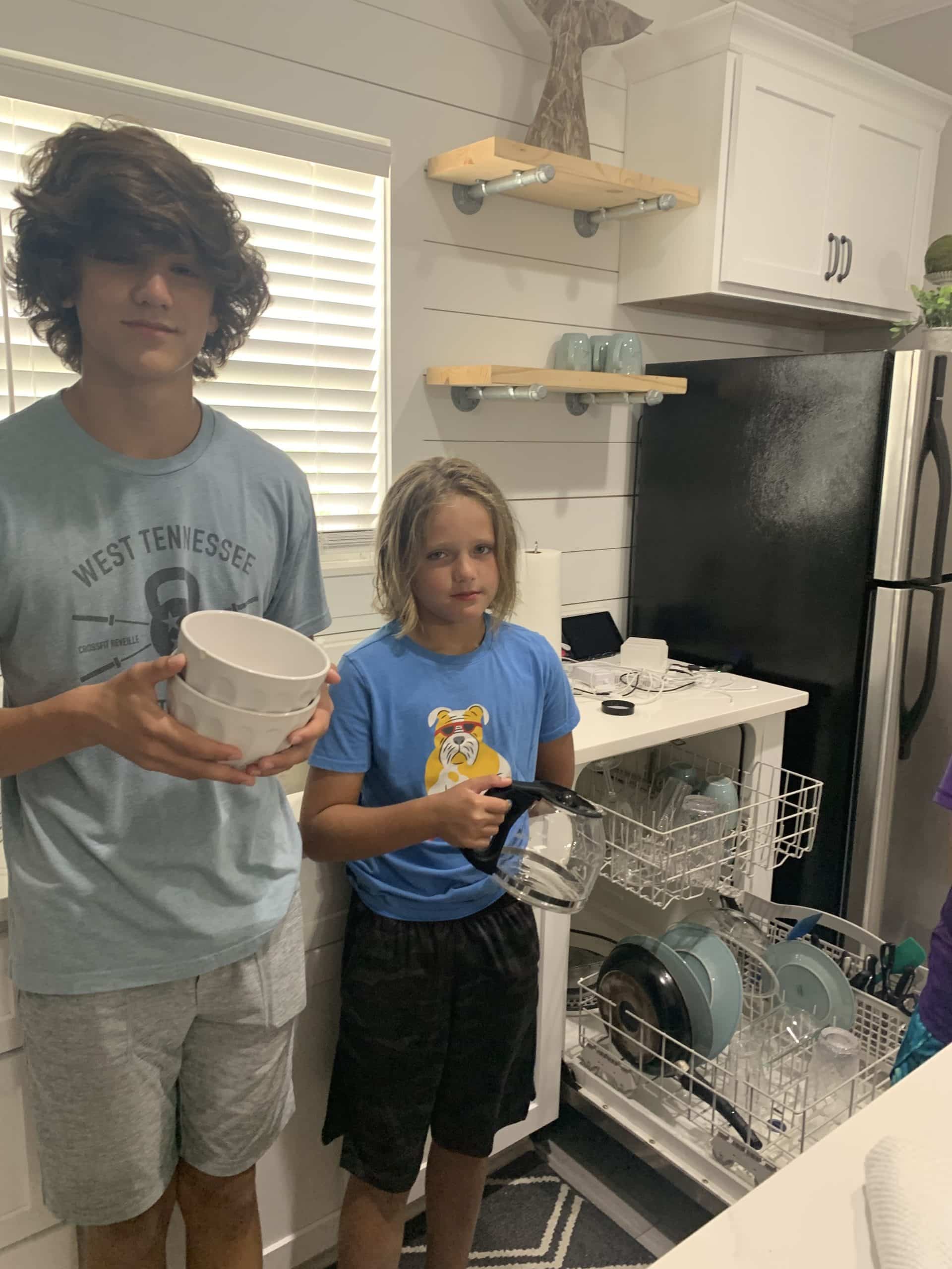 life skills lesson in homeschool today 