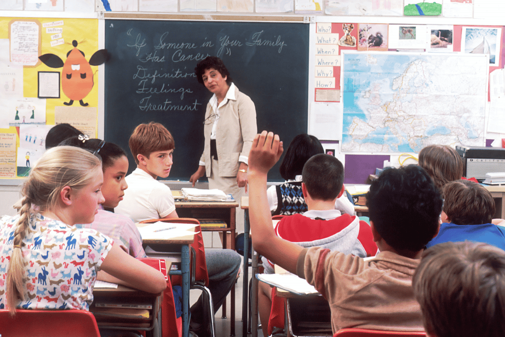 teacher in the classroom