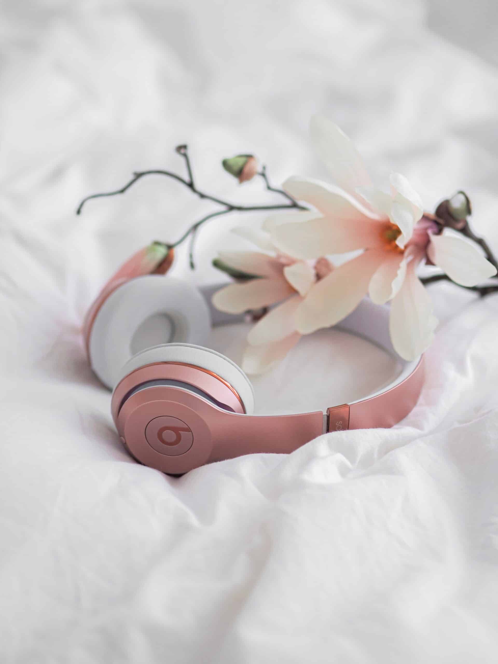 Pink headphones that are great from overstimulation