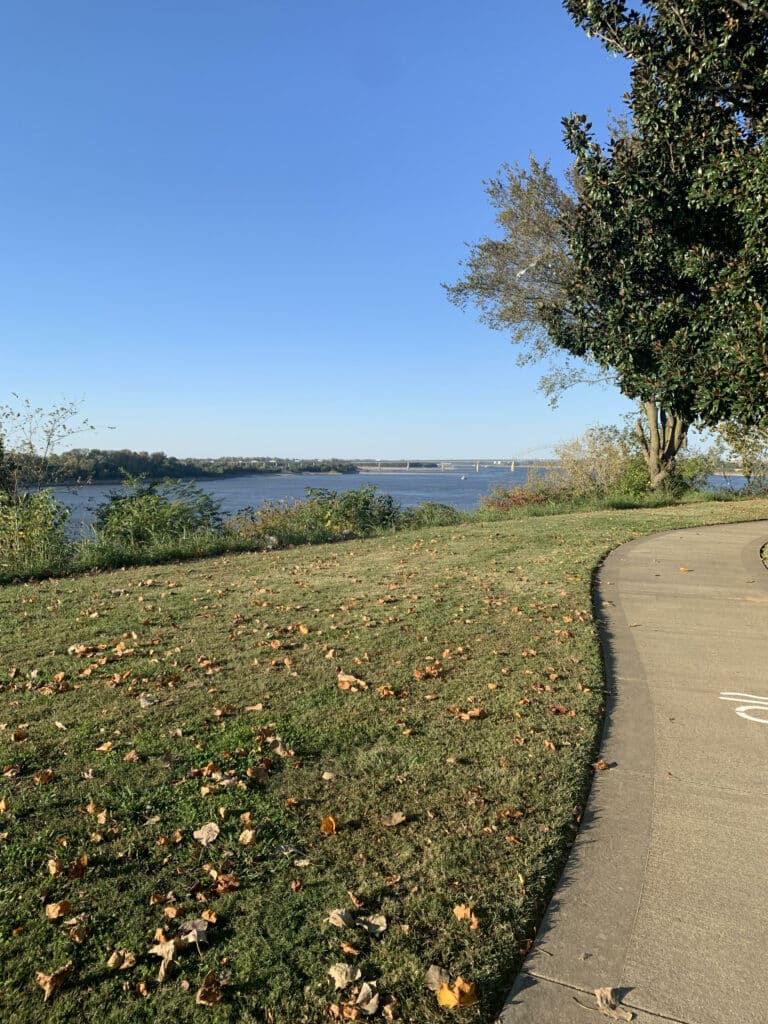 Water view from park in Downtown Memphis is a great place for a photo