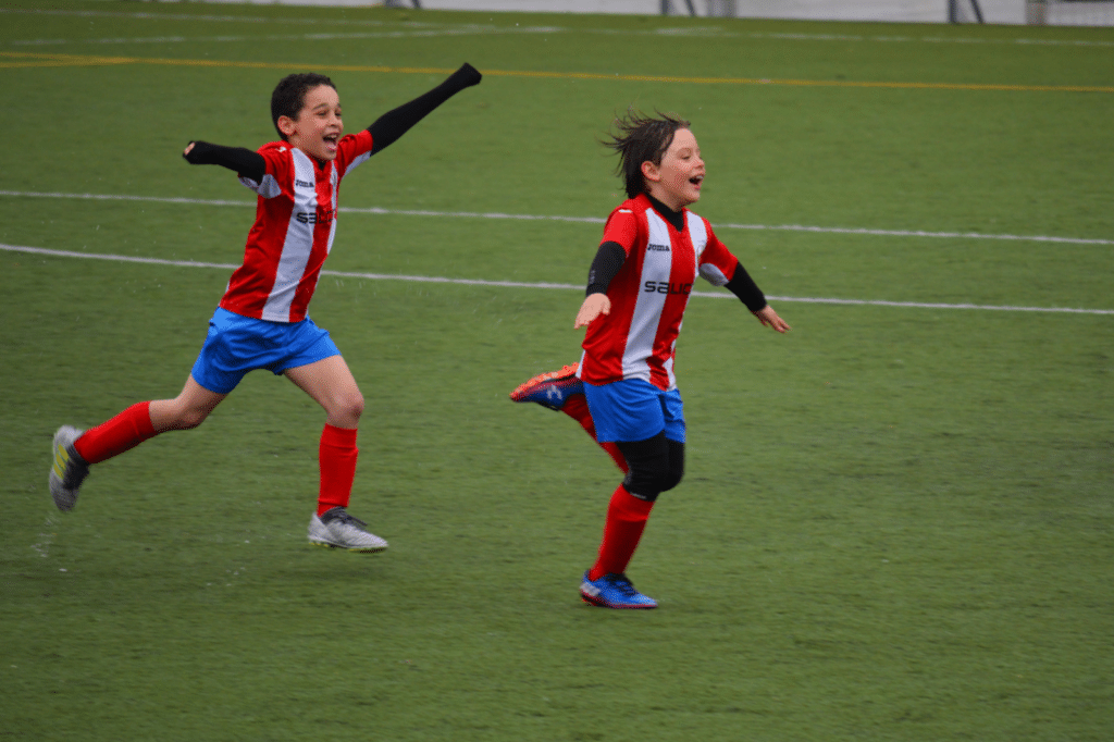 kids playing soccer