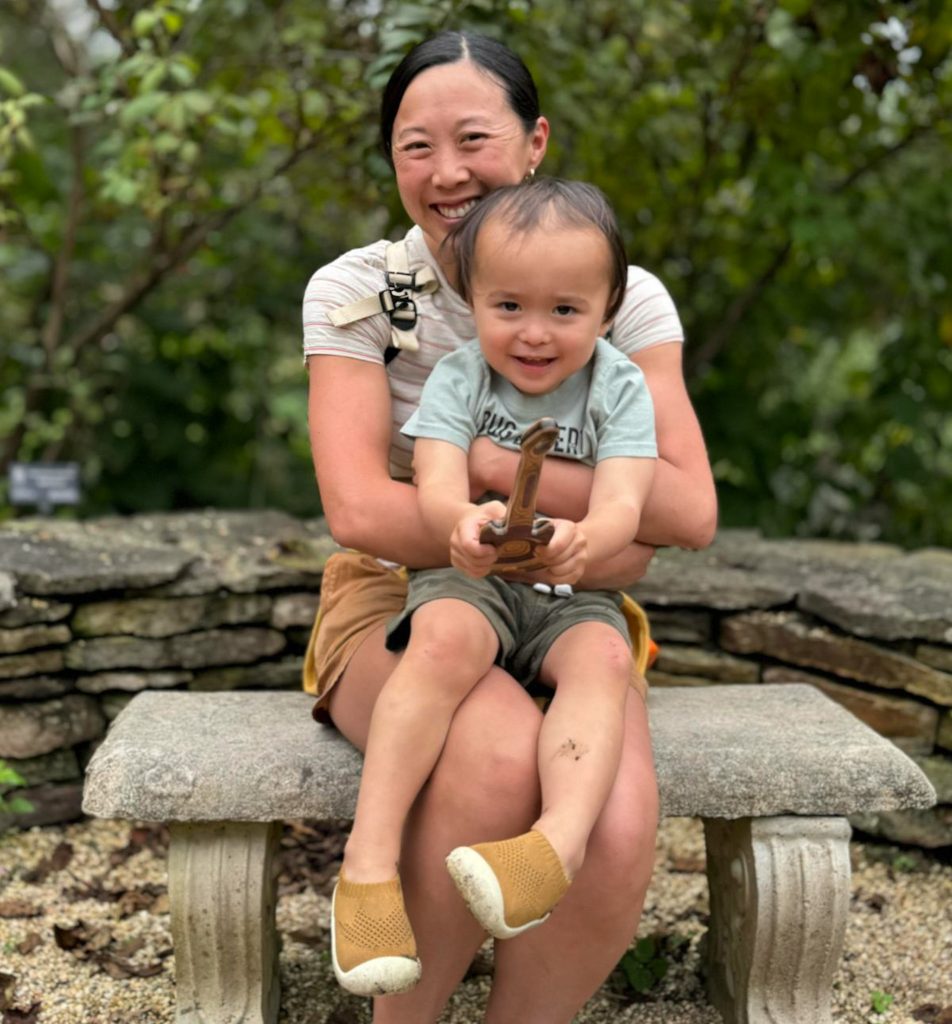 mom and toddler son