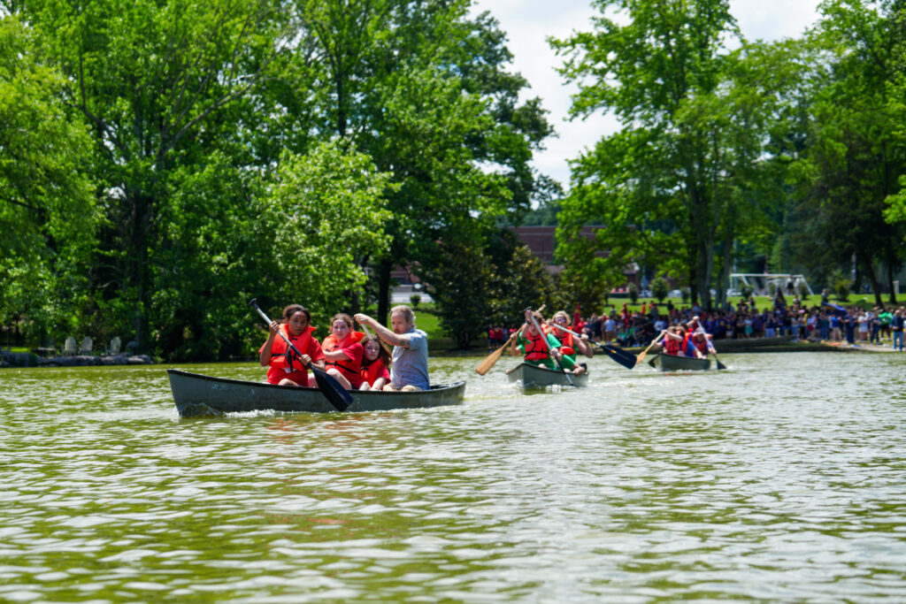 co-ed canoe races