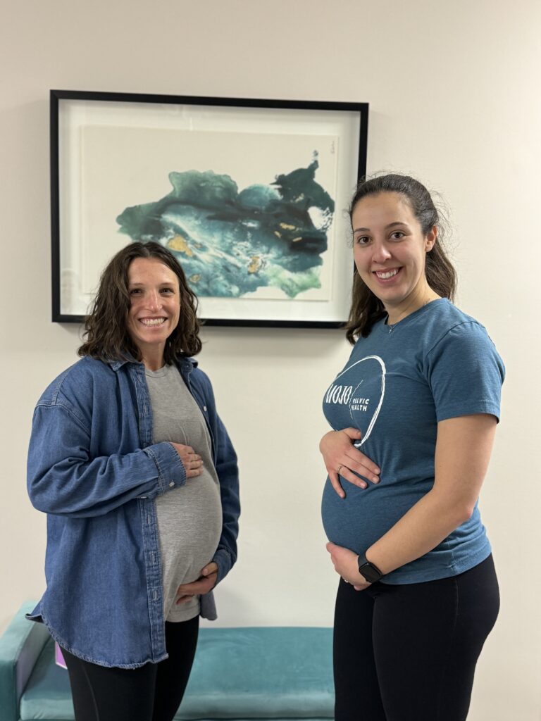 pregnant PT with her pregnant patient
