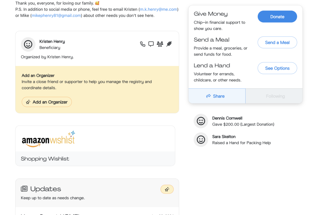 screenshot from SupportNow website