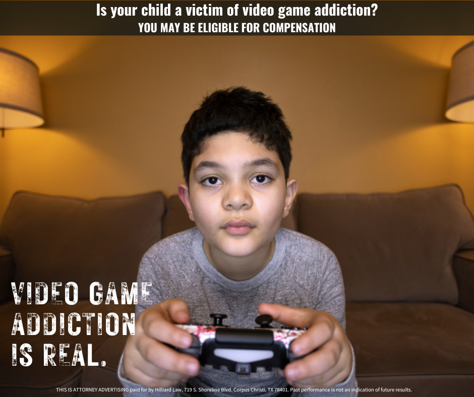 video game addiction graphic 