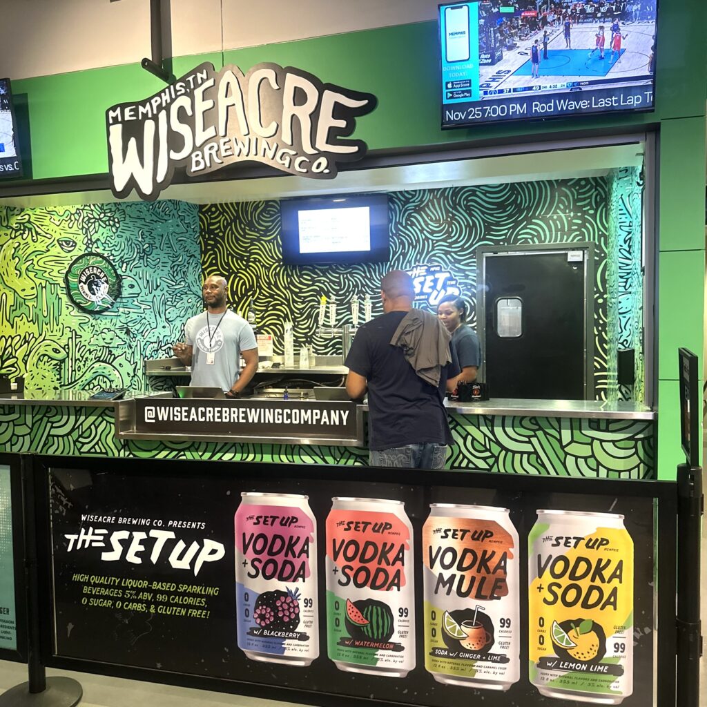 wiseacre at the Grizzlies game