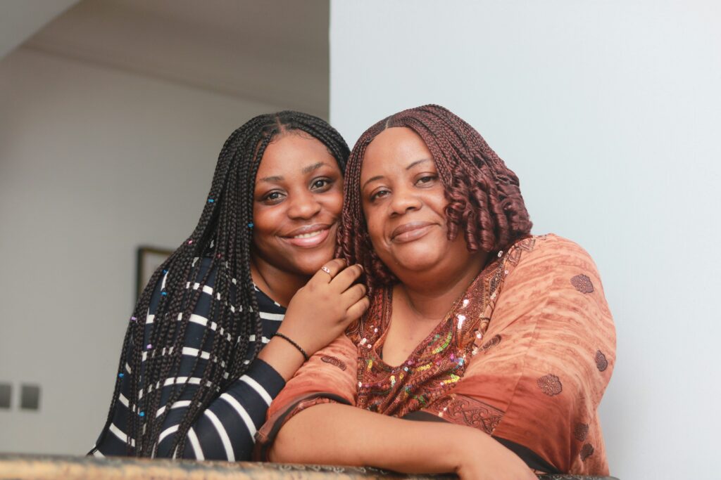 a good mom with her teenage daughter 