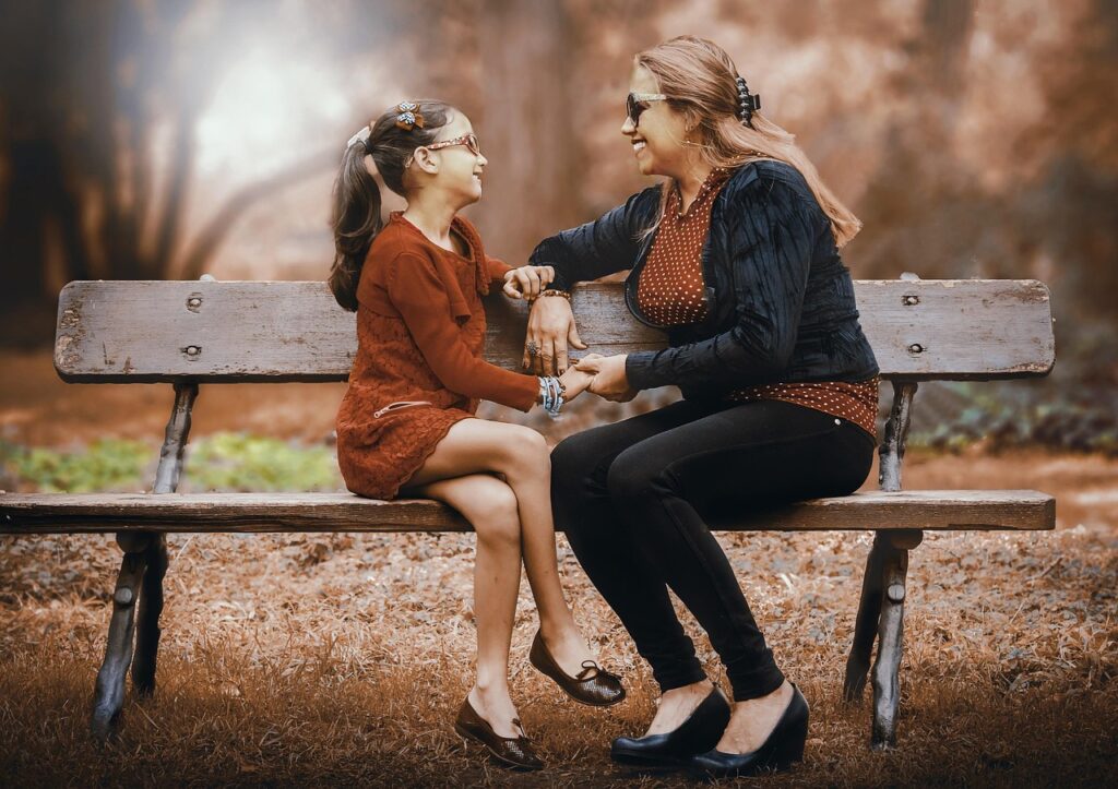good mom with her tween daughter