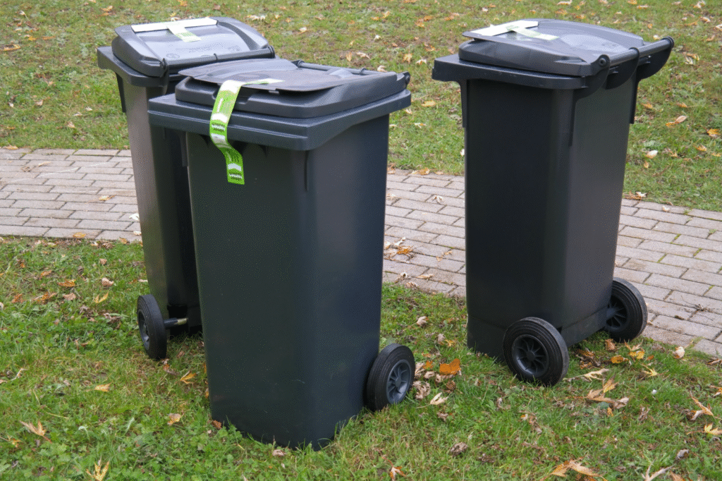 trash cans 
