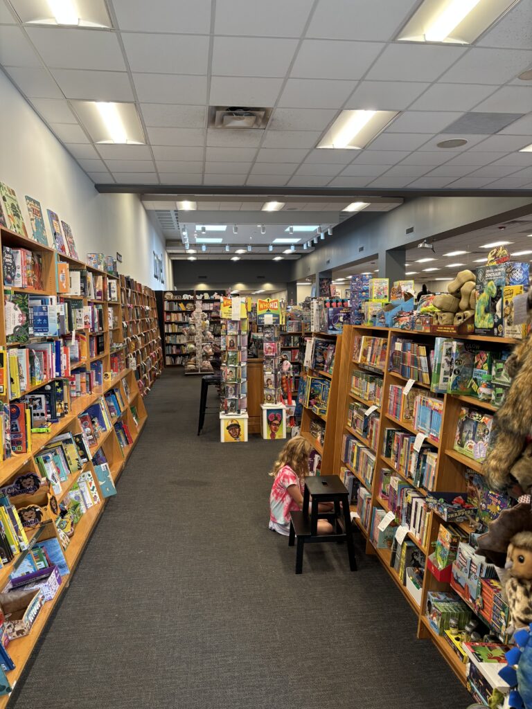 the kid section at Novel bookstore 